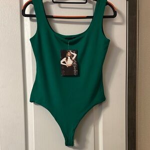 Naked Wardrobe Vibrant Green Bodysuit